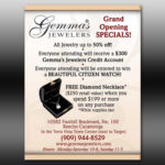 gemma jewelers flyer ad